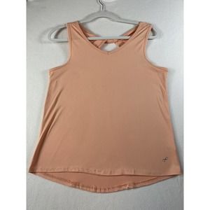 Freely Women's Size XS Open Back Tank orange peach color